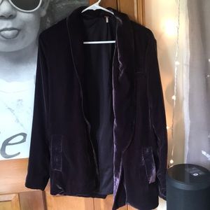 Free People velvet blazer